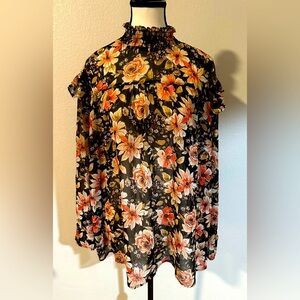 Black With Floral Design Top from Maurice’s!!!